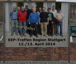 Plakatwand &bdquo;EEP-Treffen Region Stuttgart&ldquo;
