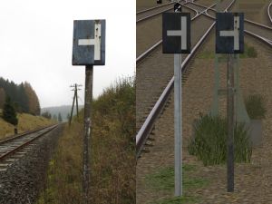 Signaltafeln Ts1 &bdquo;Nachschieben einstellen&ldquo;